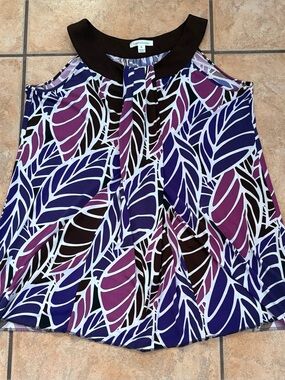John Paul Richard Sleeveless Tunic Top (Size XL) Extra Long Length